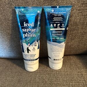 Bath & Body Works Iced Sugar Plum Body Cream - Blue